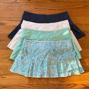 Set of 4 Nike Tennis Skorts.